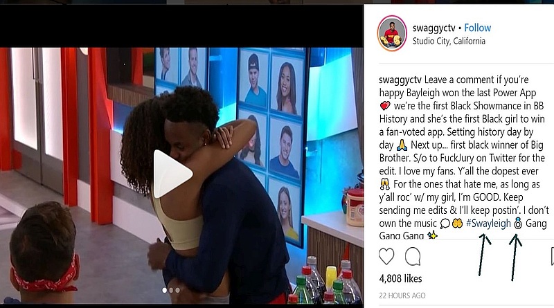 Big Brother 20: Swaggy C and Bayleigh