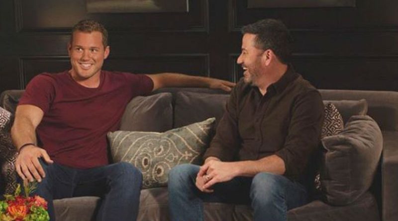 The Bachelor Colton Underwood with Jimmy Kimmell from Instagram