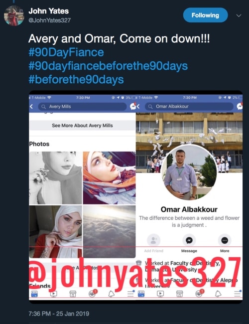 90 Day Fiance Before the 90 Days: Avery Mills - Omar Albakkour