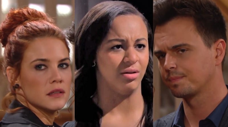 Bold and the Beautiful Spoilers: Sally Spectra (Courtney Hope) - Emma Barber (Nia Sioux) - Wyatt Spencer (Darin Brooks)