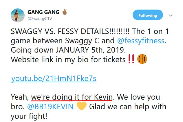 Big Brother: Swaggy Vs Fessy - Kevin