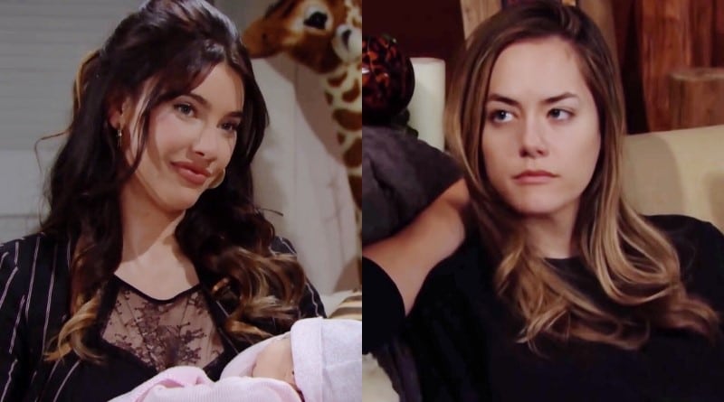 Bold and the Beautiful Spoilers: Steffy Forrester (Jacqueline MacInnes Wood) - Hope Logan (Annika Noelle)