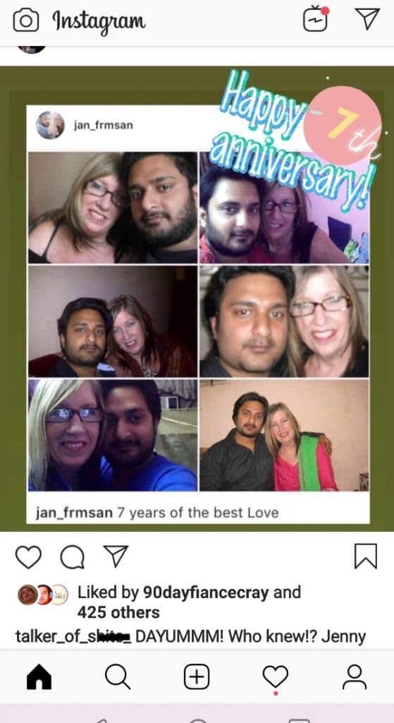 90 Day Fiance: Jenny Slatten - Sumit - The Other Way - Instagram