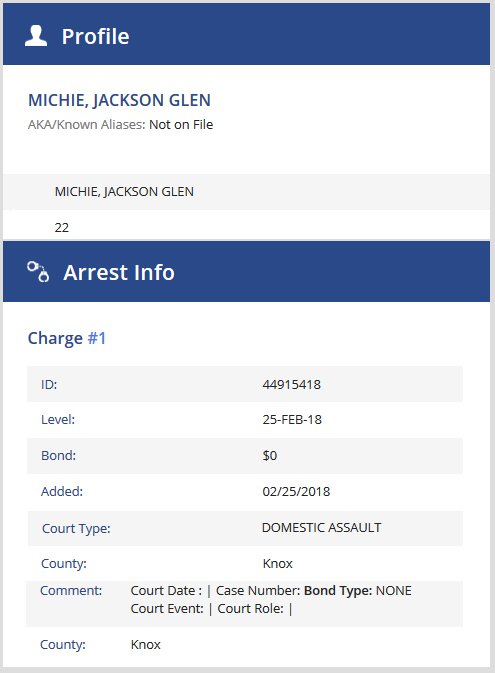 Big Brother: Jackson Michie - Arrest Record