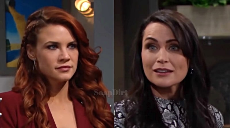 Bold and the Beautiful: Sally Spectra (Courtney Hope) - Quinn Fuller (Rena Sofer)