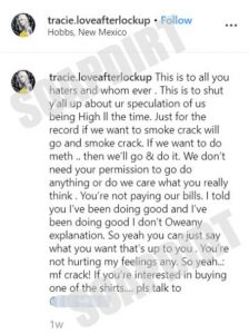 'Love After Lockup': Tracie Wagaman Arrested Again. MF Crack Strikes
