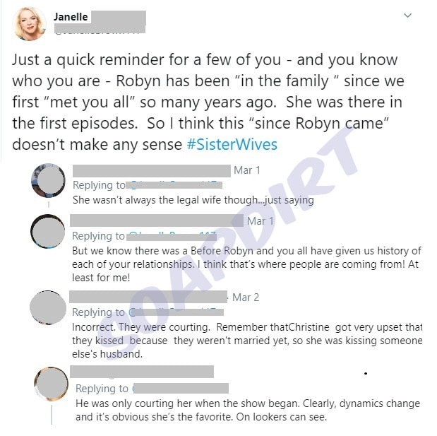 Sister Wives: Janelle Brown Comments