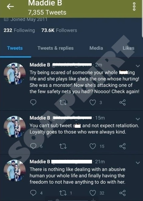 Sister Wives: Maddie Brown Brush Tweets