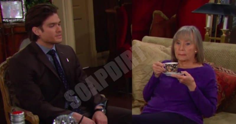 Young and the Restless Spoilers: Dina Nergeron (Marla Adams) - Theo Vanderway (Tyler Johnson)