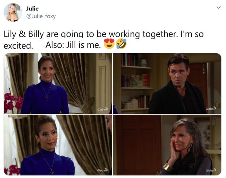 Young and the Restless Spoilers: Billy Abbott (Jason Thompson) - Lily Winters (Christel Khalil)