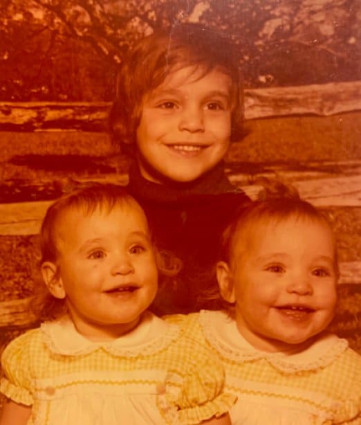 Michael Silva Jr and twin sisters
