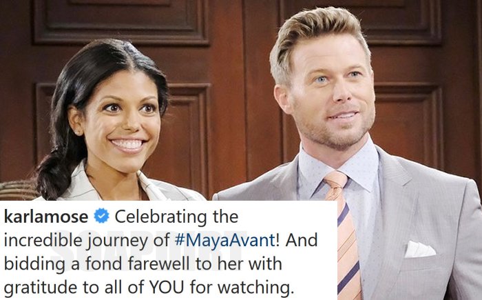 Bold and the Beautiful Comings Goings: Rick Forrester (Jacob Young) - Maya Avant (Karla Mosley)