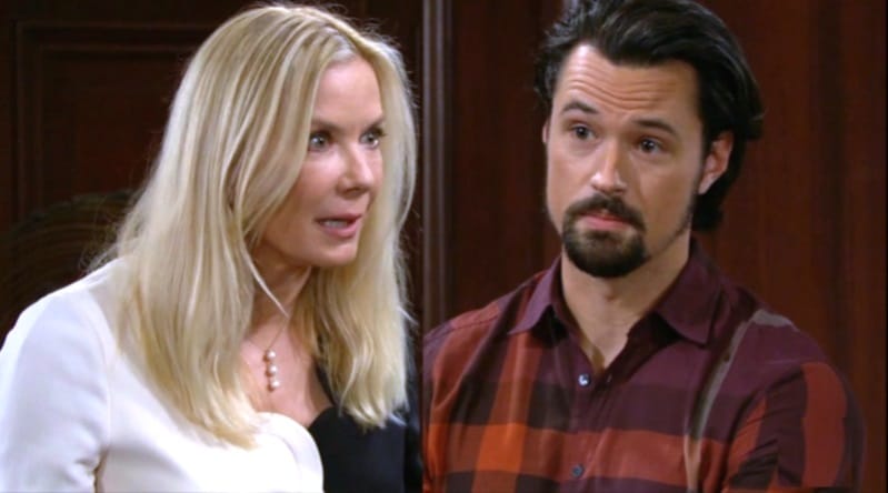 Bold and the Beautiful Spoilers: Brooke Logan (Katherine Kelly Lang) - Thomas Forrester (Matthew Atkinson)