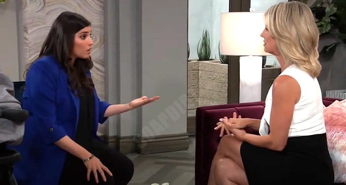 General Hospital Spoilers: Brook Lynn Quartermaine (Amanda Setton) - Nina Reeves (Cynthia Watros)