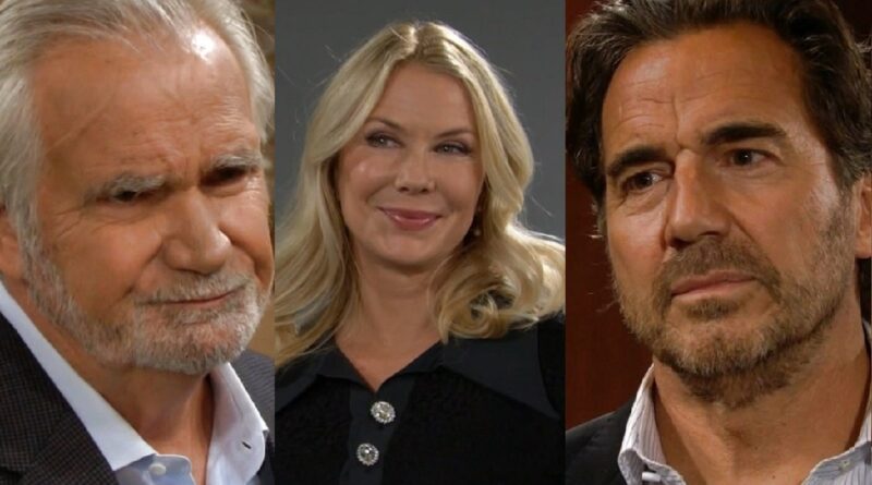 Bold and the Beautiful Spoilers: Brooke Logan (Katherine Kelly Lang) - Eric Forrester (John McCook) - Ridge Forrester (Thorsten Kaye)