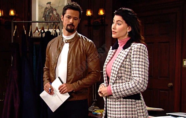 Bold and the Beautiful Spoilers: Steffy Forrester (Jacqueline MacInnes Wood) - Thomas Forrester (Matthew Atkinson)