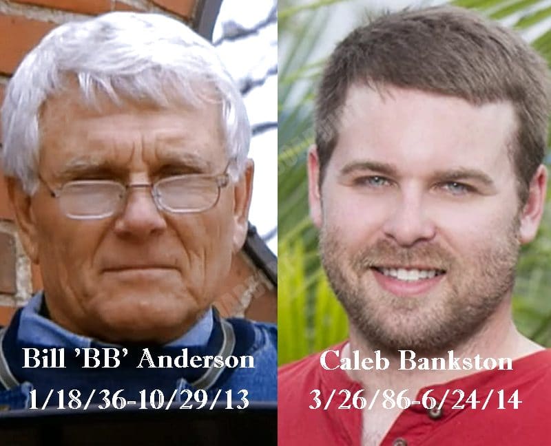 Survivor death list - BB Anderson - Caleb Bankston