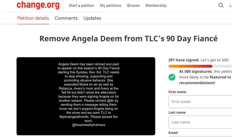 90 Day Fiance: Angela Deem Change Petition