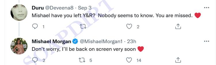 Mishael Morgan leaving Young and the Restless