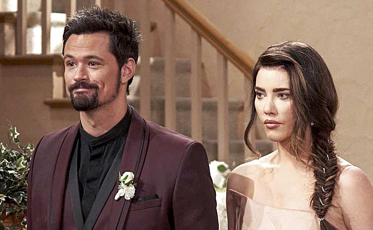 Bold and The Beautiful: Thomas Forrester (Matthew Atkinson) - Steffy Forrester (Jacqueline MacInnes Wood)