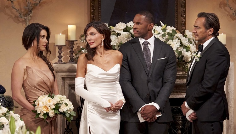 Bold and the Beautiful Spoilers - Steffy Forrester (Jacqueline MacInnes Wood) - Taylor Hayes (Krista Allen) - Ridge Forrester (Thorsten Kaye) - Carter Walton (Lawrence Saint-Victor)