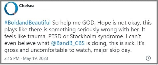 Bold and the Beautiful: Hope Logan (Annika Noelle) - Thomas Forrester (Matthew Atkinson) - Twitter