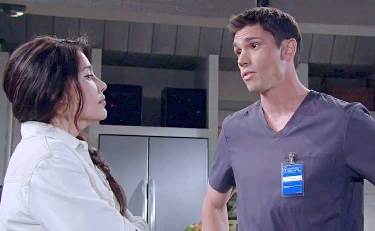 Bold and the Beautiful Spoilers: Steffy Forrester (Jacqueline MacInnes Wood) - John Finnegan - Finn (Tanner Novlan)