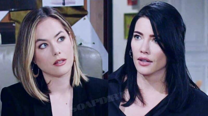 Bold and the Beautiful Spoilers: Steffy Forrester (Jacqueline MacInnes Wood) - Hope Logan (Annika Noelle)