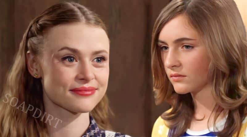 Young and the Restless: Claire Grace Newman (Hayley Erin) - Katie Abbott (Sienna Mercuri)