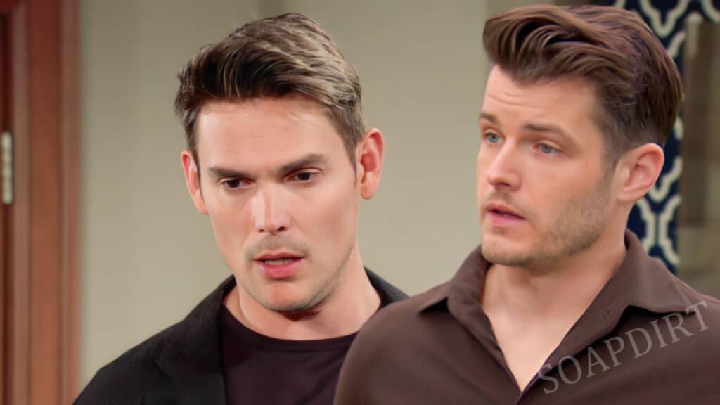 Young and the Restless Spoilers: Kyle Abbott (Michael Mealor) - Adam Newman (Mark Grossman)