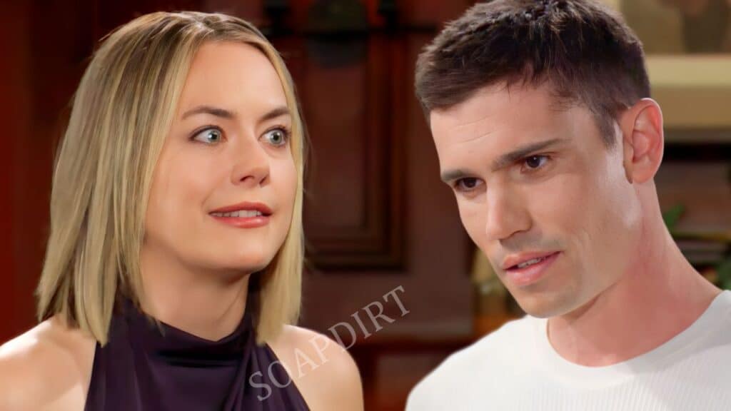 Bold and the Beautiful: Hope Logan (Annika Noelle) - John Finnegan Finn (Tanner Novlan)