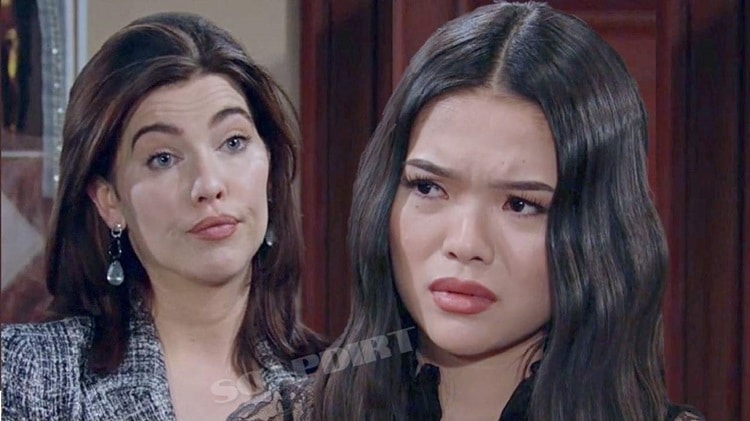 Spoilers audaces y hermosos: Steffy Forrester (Jacqueline MacInnes Wood) - Luna Nozawa (Lisa Yamada)