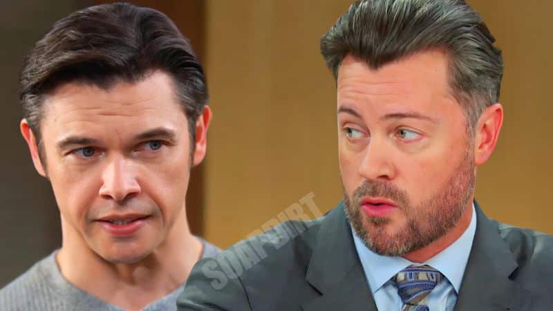  Xander Cook (Paul Telfer) and EJ DiMera (Dan Feuerriegel)