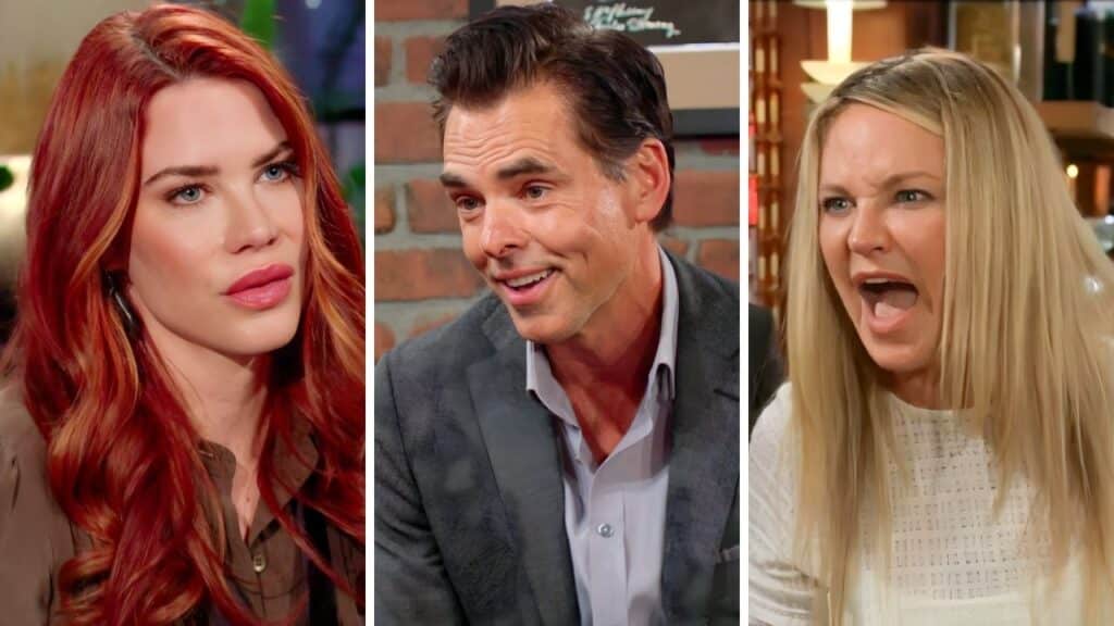 The Young and the Restless: Sally Spectra, Billy Abbott and Sharon Newman