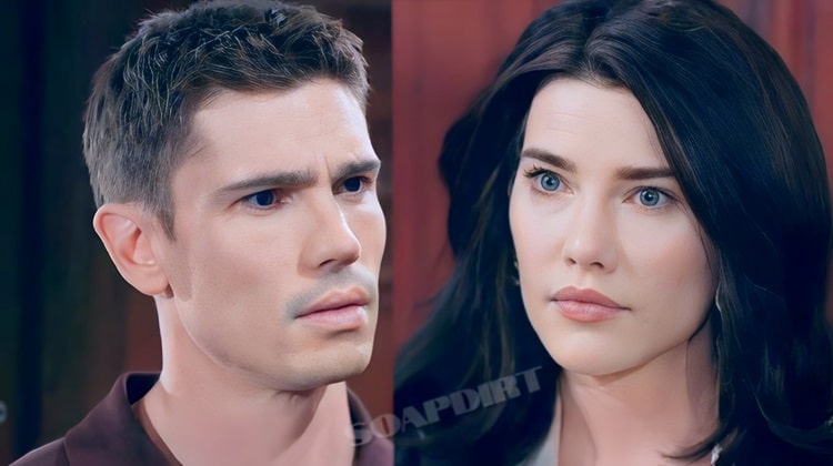 The Bold and the Beautiful Spoilers: Steffy Forrester (Jacqueline MacInnes Wood) - John Finnegan - Finn (Tanner Novlan)