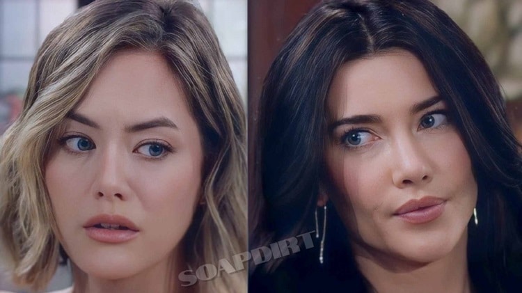 The Bold and the Beautiful Spoilers: Steffy Forrester (Jacqueline MacInnes Wood) - Hope Logan (Annika Noelle)