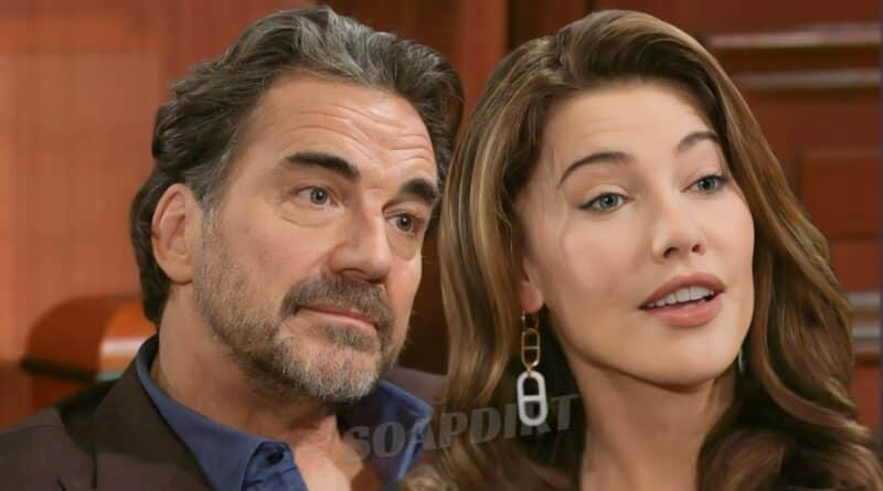 Bold and the Beautiful Spoilers: Steffy Forrester (Jacqueline MacInnes Wood) - Ridge Forrester (Thorsten Kaye)