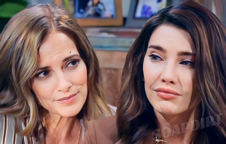 Bold and the Beautiful Spoilers: Steffy Forrester (Jacqueline MacInnes Wood) - Taylor Hayes (Rebecca Budig)