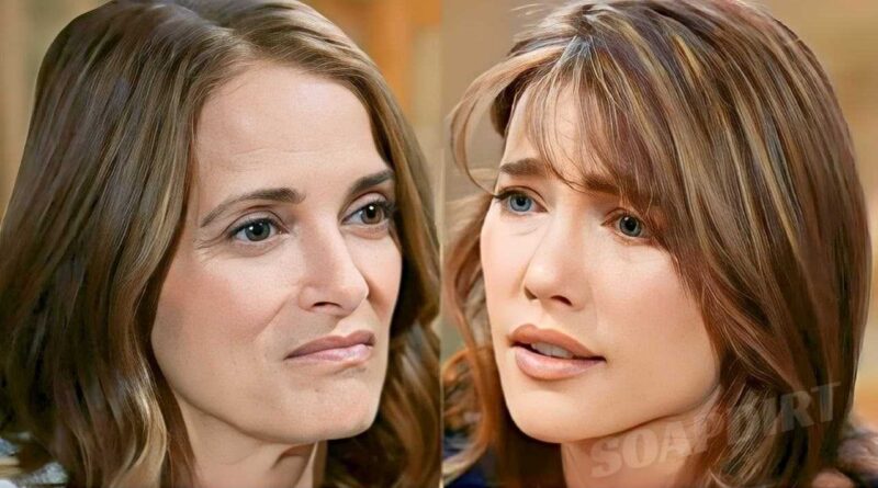Bold and the Beautiful Spoilers: Steffy Forrester (Jacqueline MacInnes Wood) - Taylor Hayes (Rebecca Budig)
