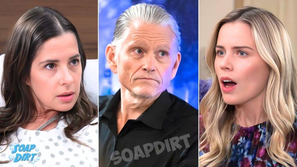 General Hospital: Sasha Gilmore (Sofia Mattsson) - Cyrus Renault (Jeff Kober) - Sam McCall (Kelly Monaco)