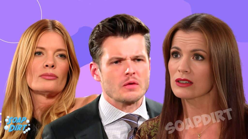 The Young and the Restless: Phyllis Summers (Michelle Stafford) - Chelsea Newman (Melissa Claire Egan) - Kyle Abbott (Michael Mealor)