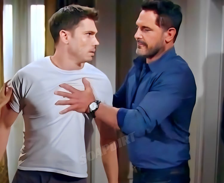 Bold and Beauty: John Finnegan (Tanner Novlan -Bill Spencer (Don Diamont)