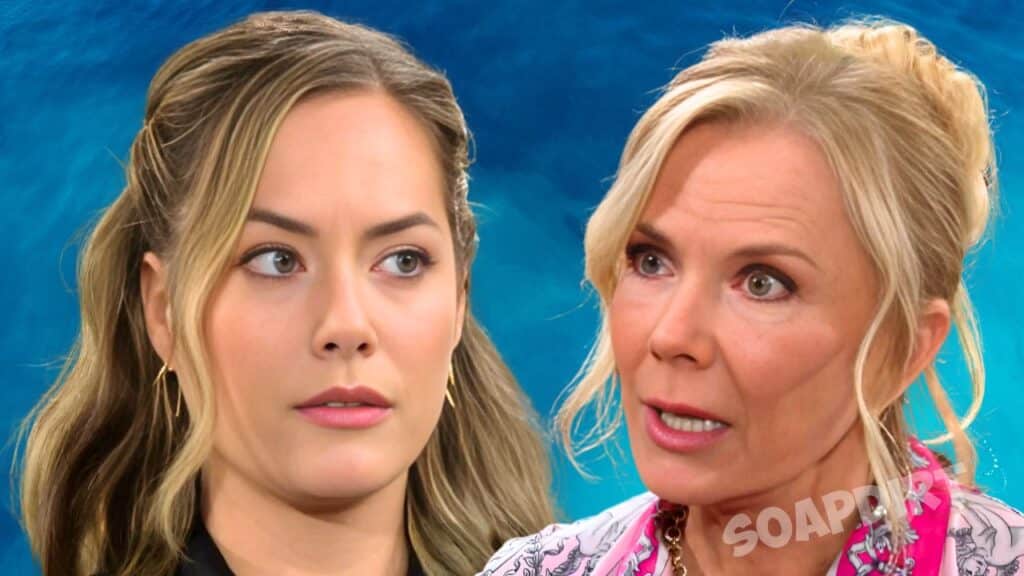 The bold and beautiful spoilers: Hope Logan (Annika Nawil) - Brock Logan (Catherine Kelly Lang)