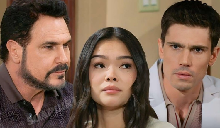 Bold and the Beautiful: Bill Spencer (Don Diamont) - Luna Nozawa (Lisa Yamada) Finn (Tanner Novlan)