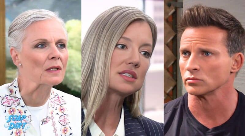 General Hospital Spoilers: Tracy Quartermaine (Jane Elliot) - Nina Reeves (Cynthia Watros) - Jason Morgan (Steve Burton)