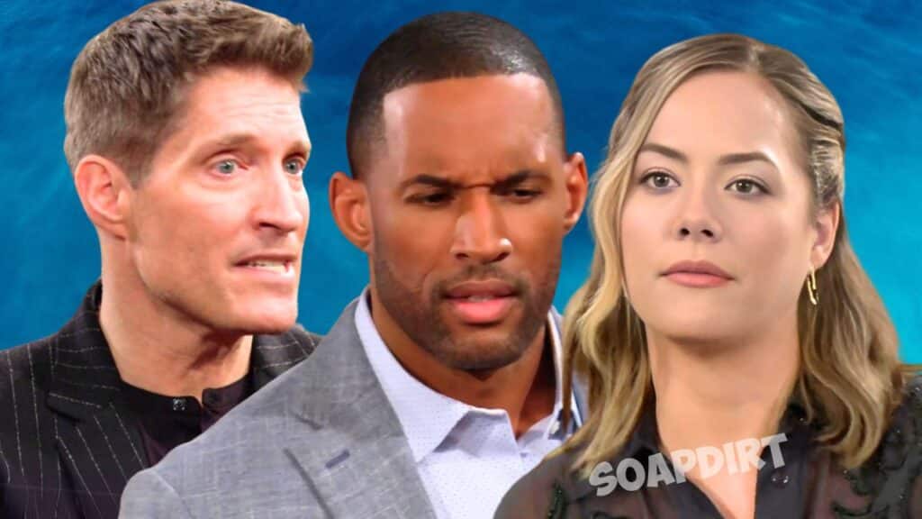 The bold and beautiful spoilers: the Shammus Sharp (Sean Kanan) - Hop Logan (Annika Nawil) - Carter Walton (Lawrence Saint -Victor) 