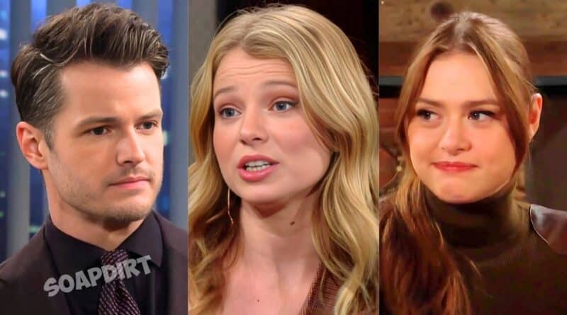 Young and the Restless: Summer Newman (Allison Lanier) - Kyle Abbott (Michael Mealor) - Claire Grace Newman (Hayley Erin)