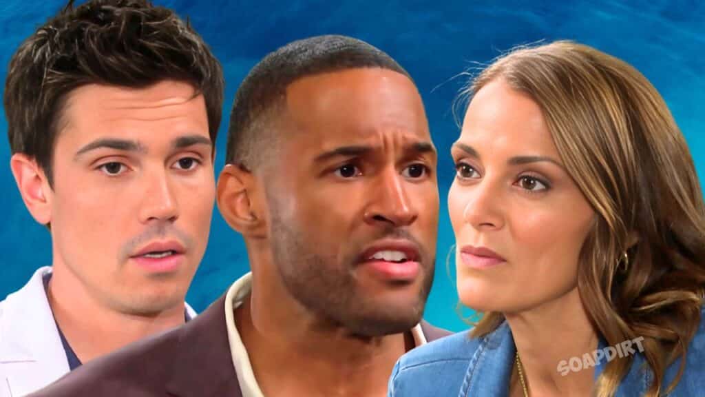 Bold the beautiful spoilers: Finn (Tanner Novlan) - Taylor Hayes (Rebecca Budig) - Carter Walton (Lawrence Saint -Victor)