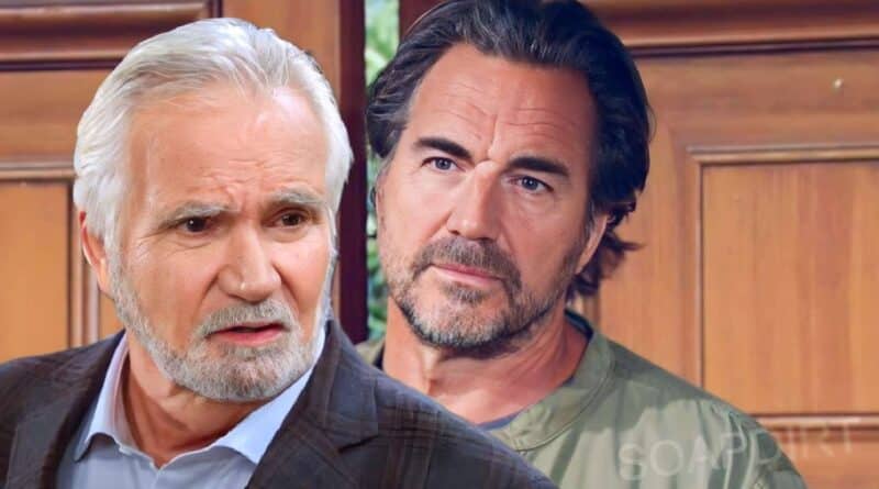 Bold and the Beautiful Spoilers: Ridge Forrester (Thorsten Kaye) - Eric Forrester (John McCook)