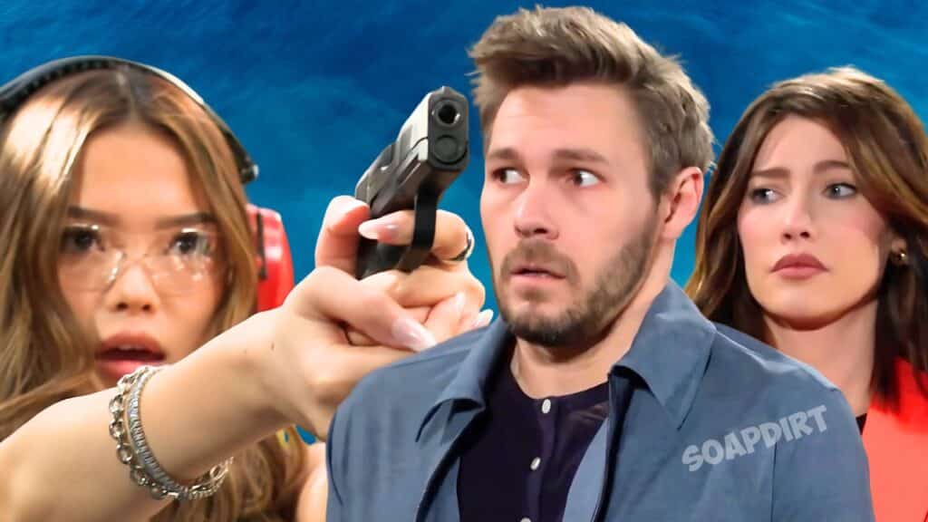 Bold and the Beautiful: Liam Spencer (Scott Clifton) - Steffy Forrester (Jacqueline MacInnes Wood) - Luna Nozawa (Lisa Yamada)